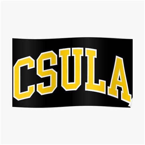 "csula - college font curved" Poster by scollegestuff | Redbubble