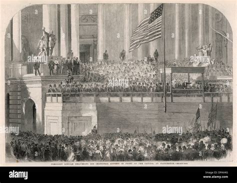 Inauguration of Abraham Lincoln Stock Photo - Alamy