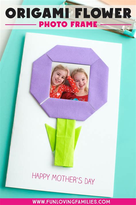 Origami Flower Homemade Cards for Mother's Day - Fun Loving Families