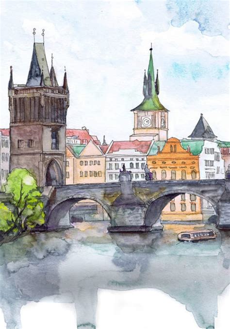 Prague Art Czech Republic Wall Art Europe Print Charles - Etsy