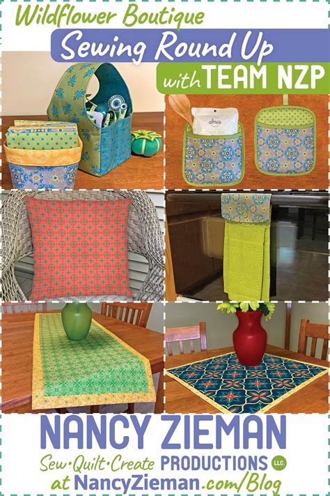 Nancy Zieman The Blog - NEW! Wildflower Boutique Sewing Project Round Up | Sewing projects ...