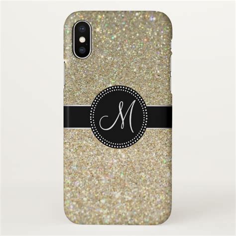 Save 20% Off | Glitter Monogram iPhone X Case - Case Plus