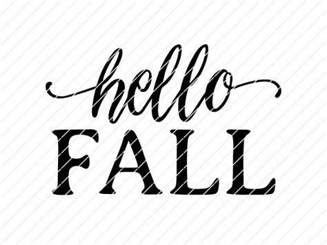 Hello Fall SVG - Origin SVG Art