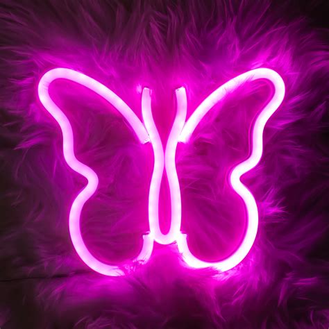 Butterfly Neon Signs Lights for Bedroom Wall Decor(Pink) – Best Quality LED Neon Sign