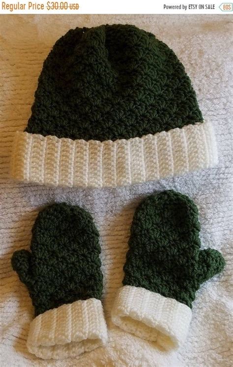 Pin on Crochet Hat and Mittens Sets