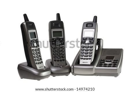 A Complete Cordless Home Phone With Caller Id And Digital Answering Machine Stock Photo 14974210 ...