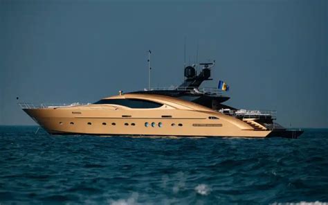 24-karat gold superyacht even has jet-skis drenched in gold