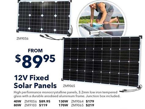 12 Fixed Solar Panels Offer at Jaycar Electronics