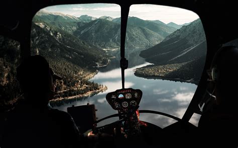 View From Helicopter Cockpit