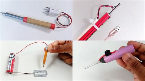 How to make soldering iron - 4 Easy way to make soldering iron at home ...