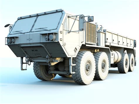 hemtt army trucks 3d model