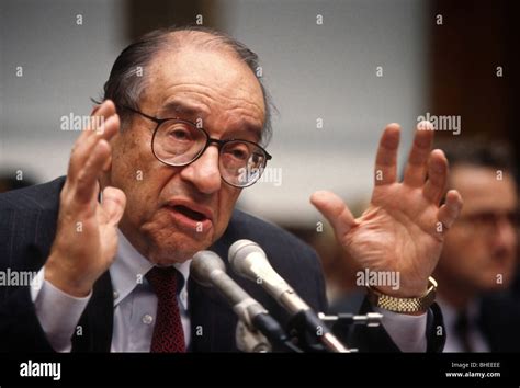 Federal Reserve Chairman Alan Greenspan testifies in Congress on the collapse of hedge fund LTMC ...