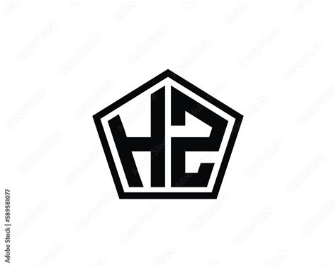 HZ Logo design vector template Stock Vector | Adobe Stock