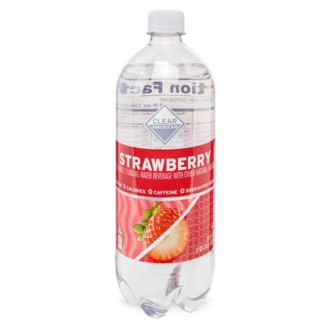 Clear American Sparkling Water, Strawberry, 33.8 fl oz - Walmart.com ...