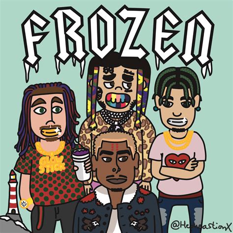 I found a unreleased 6ix9ine cover art for the release 6ix9ine feature song frozen! : r/6ix9ine