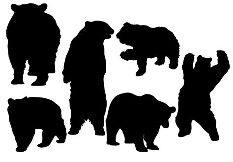 Free Bear Silhouette Vector 96130 Vector Art at Vecteezy