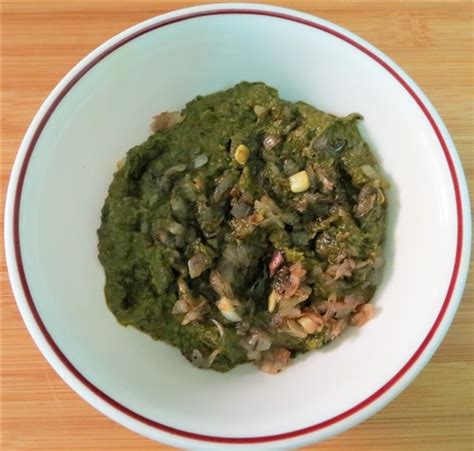 Malabar Spinach Chutney - Healthy Indian