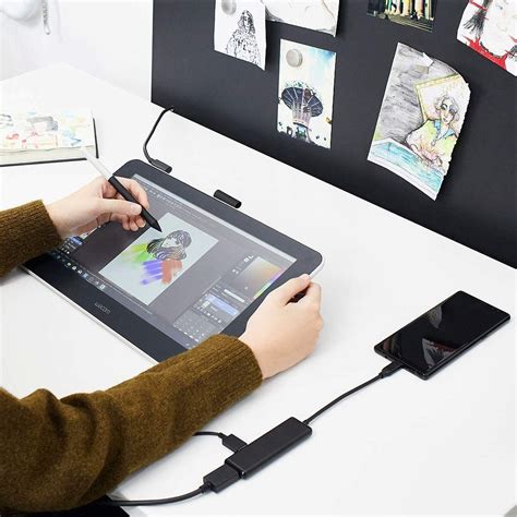 Mesa Digitalizadora Wacom One Creative Pen Display DTC133W0A - W-Tech ...