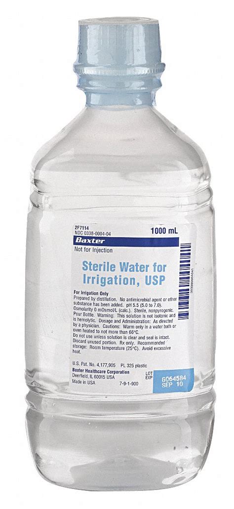 BAXTER, Sterile Water - 3PWK7|BASW050114 - Grainger