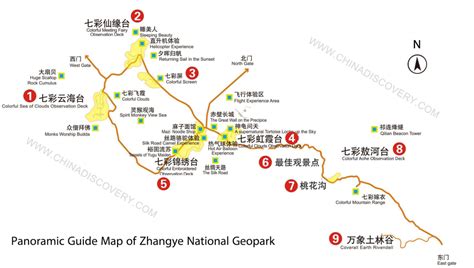 Zhangye Attractions Maps Of Danxia Geopark, Matisi, Dafo, 50% OFF