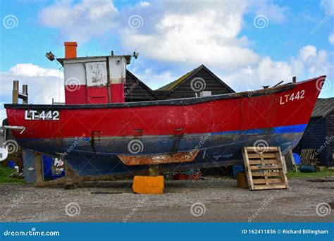 Fishing Boat in Dry-dock, Southwold Harbour, Suffolk, UK Editorial Photo - Image of blyth ...