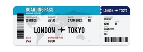 Clipart Of Plane Ticket