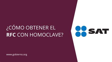 ¿Cómo tramitar RFC con homoclave? | Gobierno México