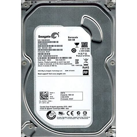 Seagate ST500DM002 P/N: 1BD142-501 F/W: KC47 500GB SU - Walmart.com ...