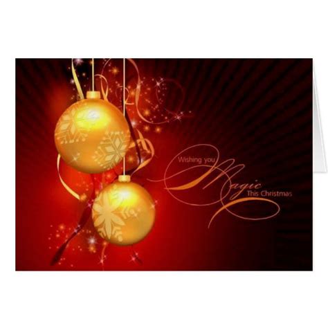 Christmas Magic Card | Zazzle