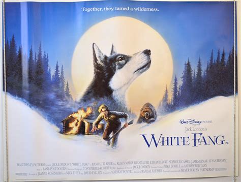 WHITE FANG (1991) Original Quad Film Poster - Klaus Maria Brandauer, Ethan Hawke | eBay