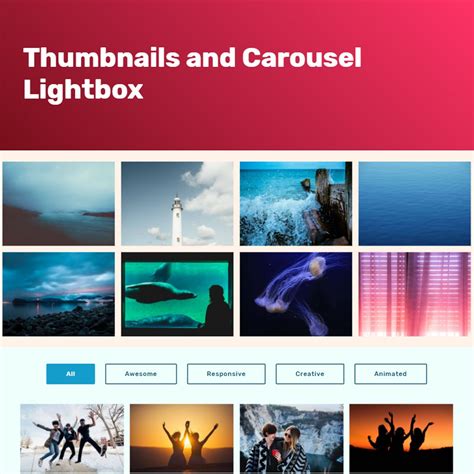 27 Stunning HTML Bootstrap Image Slideshow and Gallery Examples