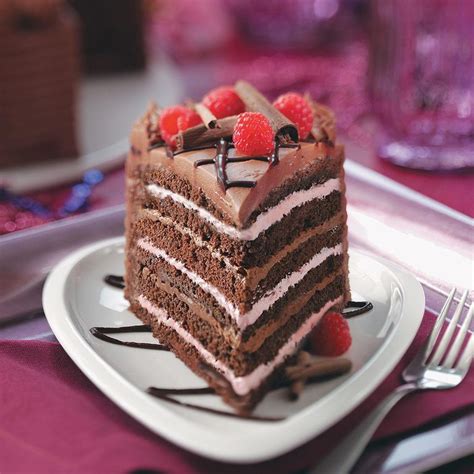 Chocolate Torte with Raspberry Filling Recipe: How to Make It | Taste ...