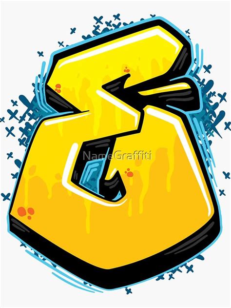 "Graffiti Letter E" Sticker for Sale by NameGraffiti | Graffiti ...