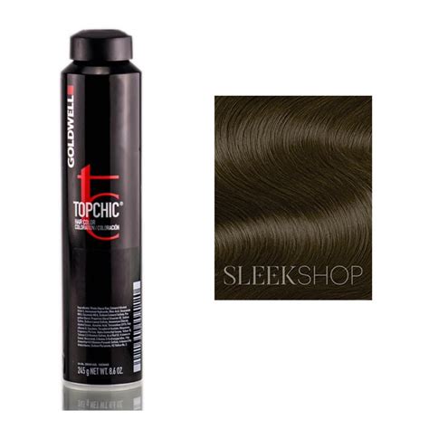 Goldwell Topchic Hair Color (8.6 oz. canister), 6NN, Dark Blonde Extra, Pack of 6 w/ Sleek ...