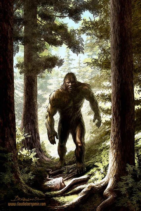 Bigfoot by ClaudioBergamin | Bigfoot art, Yeti bigfoot, Bigfoot drawing