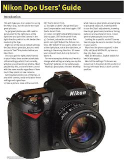 Free Nikon D90 Manual PDF