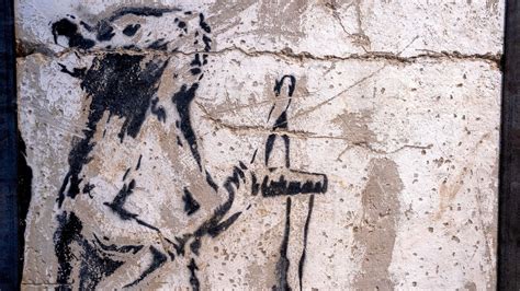 Palestinians Claim Banksy Painting Ripped From West Bank Wall Was ...