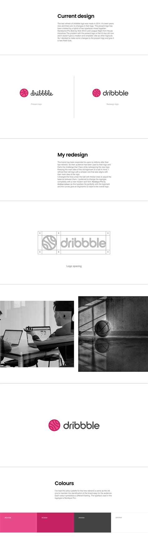 Dribbble Logo redesign on Behance