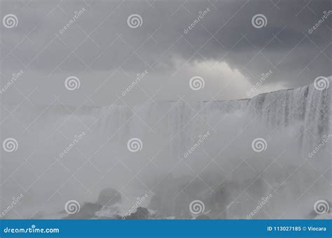 Niagara Falls Landscape with a Dramatic Sky Stock Image - Image of misty, fine: 113027185