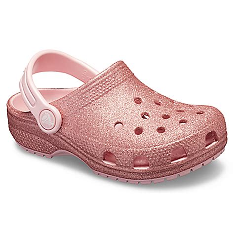 Kids Girls Crocs Crocband Glitter Clog Water Resistant Holiday Shoes All Sizes | eBay