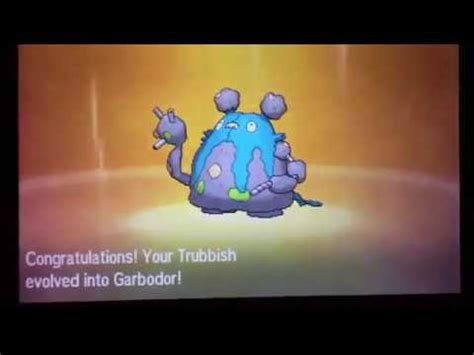 Pokemon Sun/Moon Evolutions- Shiny Trubbish - YouTube