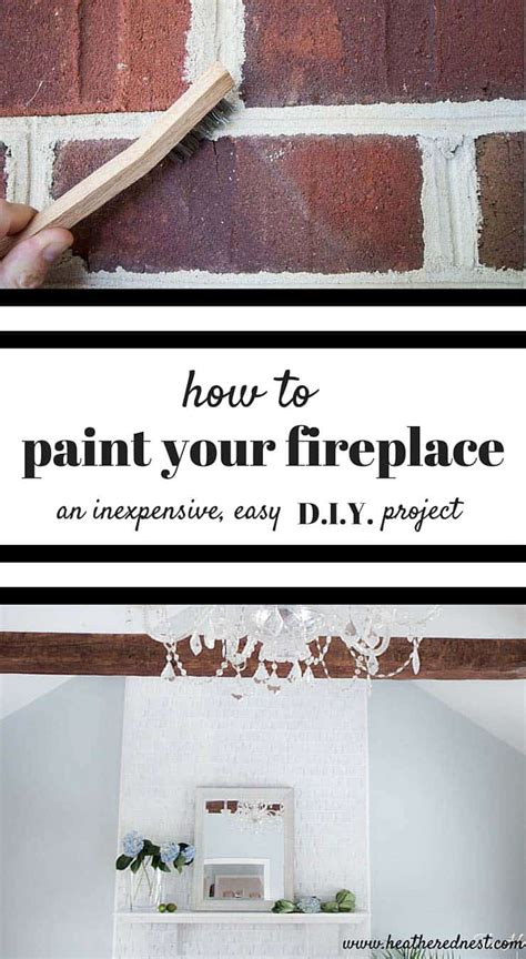 How To Paint A Fireplace Wood Stove Insert - The Heathered Nest