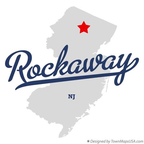 Map of Rockaway, NJ, New Jersey