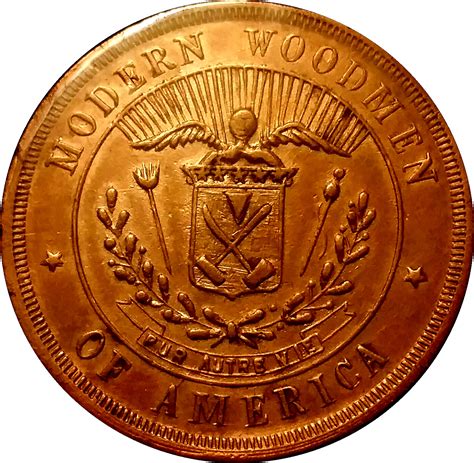 1000 Dollars Brazen Coin - Modern Woodmen Of America - United States – Numista