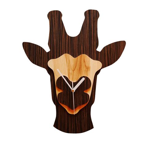 If It's Hip, It's Here (Archives): Wood Jungle Wall Clocks By Nir Meiri. Walrus, Giraffe, Bear ...