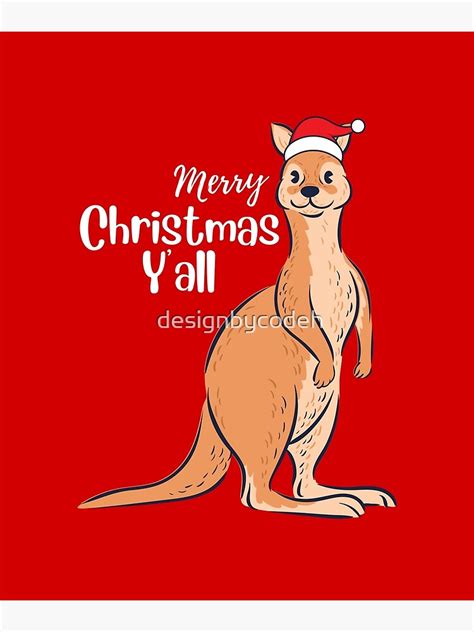 "Merry Christmas y'all | Australian Christmas kangaroo | Aussie ...