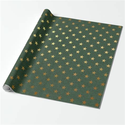 Green and Gold foil Christmas Wrapping Paper | Zazzle.com