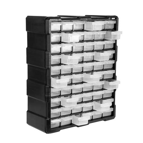HERCHR Drawer Organizer, Small Parts Drawer Storage Cabinet Box Bin ...