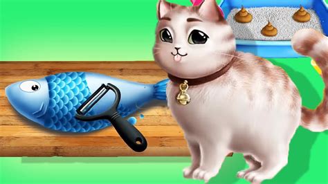 Sweet Baby Girl Fun Cat Kitten Care Games For Kids - Funny Pet Gameplay ...