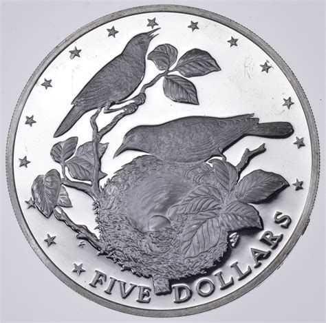 SILVER - 1978 Cook Islands 5 Dollars - World Silver Coin 28.4 Grams ...